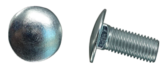 AMK 5/16-24 x 3/4 SPL Smooth-Top Carriage Bolt Zinc B-12741