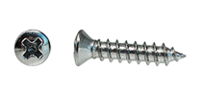 AMK #8 x 3/4 Panhead Oval A 6HD Chrome B-12122