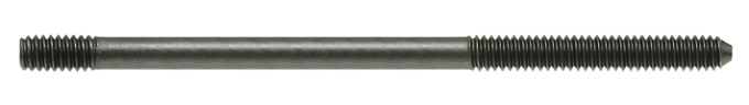 AMK 1/4-20 x 4.66 Double Ended Stud .50 & 1.66 TL Phosphate B-10032