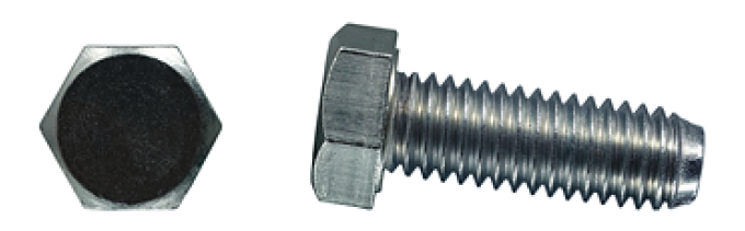 AMK 3/8-16 x 1 1/8 Grade 2 Smooth-Top Hex Bolt Zinc B-11615