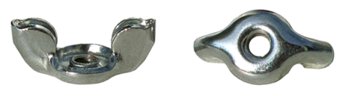 AMK 1/4-20 HD Wing Nut 1.32 Wide Chrome B-10008