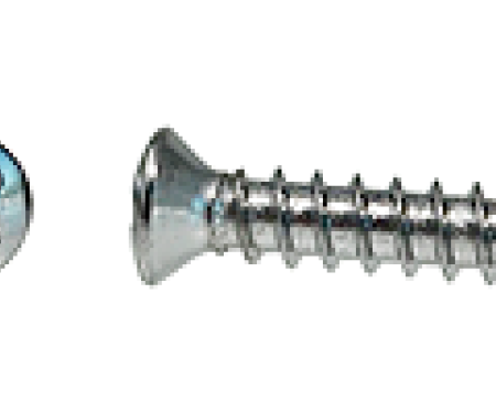 AMK #8 x 3/4 Panhead Oval A 6HD Chrome B-12122
