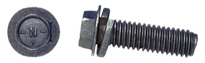 AMK 3/8-16 x 1 1/4 Grade 5.1 Hex Washer Split SEMS Phosphate B-12518