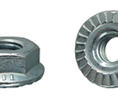 AMK 1/4-20 Serrated Flange Nut .57 Deep Zinc B-12888
