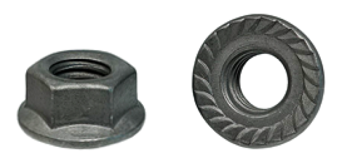 AMK 3/8-16 Serrated Flange Nut .74 Deep Phosphate B-12900