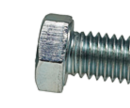 AMK 3/8-16 x 1 1/8 Grade 5 Hex Bolt "M" Headmark Zinc B-10142