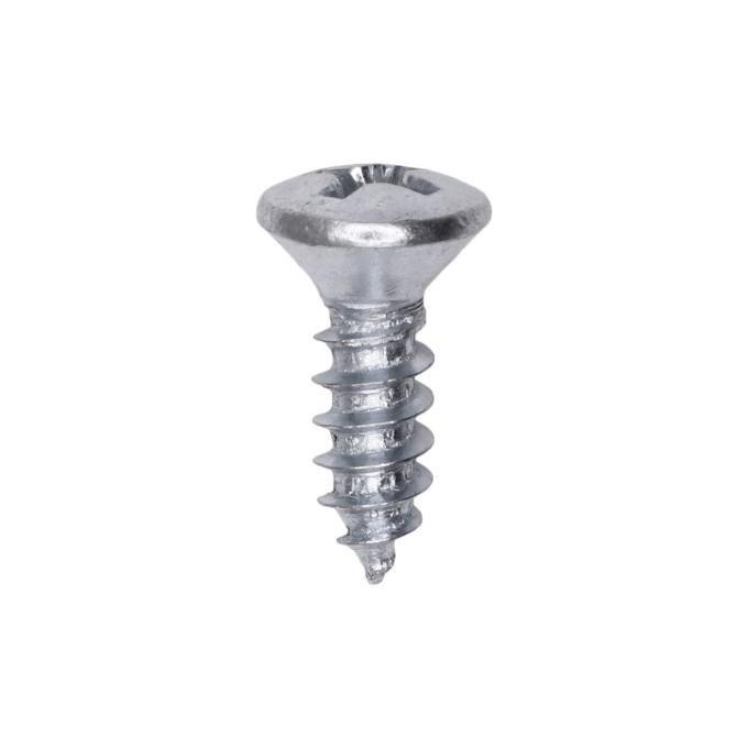 AUVECO #10 X 5/8'' Phillips Oval Head Tapping Screw - Zinc 2580