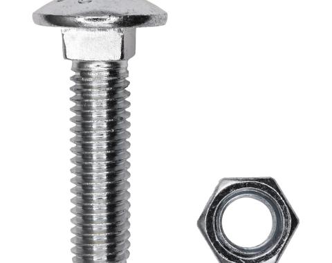 AUVECO 3/8'' X 4'' Carriage Bolt With Nut - Zinc 9502
