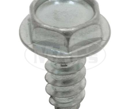 AUVECO #10 X 1/2'' Indented Hex Head Tapping Screw 5/16'' Hex - Zinc 2369