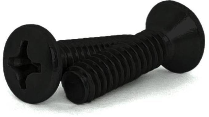 8-32 X 3/4 BLACK ICE OVAL HEAD PHILLIPS MACHINE SCREW 18-8 STAINLESS