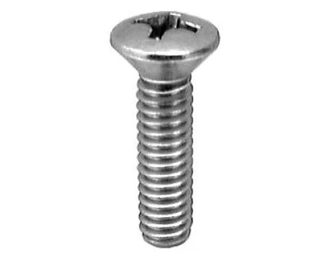 AUVECO 8-32 X 1/2'' Phillips Oval Head Machine Screw - Zinc 16368