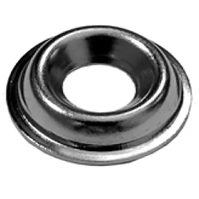 AUVECO #8 Flange Countersunk Washer - Nickel/Brass 2515