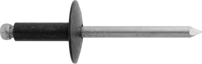 AUVECO Large Flange Rivet 3/16'' Diameter 1/4'' - 3/8'' Grip 24474