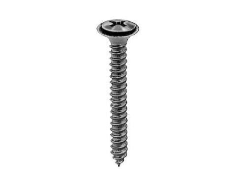 AUVECO #8-18 X 1-1/4'' Phillips Oval #6 Head AB W/Sems® Tapping Screw - Black 10654