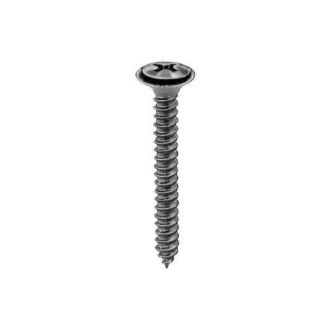 AUVECO #8-18 X 1-1/4'' Phillips Oval #6 Head AB W/Sems® Tapping Screw - Black 10654