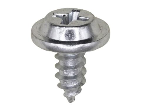 AUVECO #8 X 3/8'' Phillips Flat Top Washer Head Tapping Screw 13/32'' Dia Zinc 13707