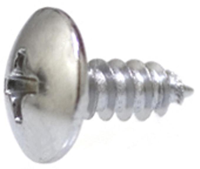 AUVECO #8 X 7/16'' Phillips Special Truss Head Tapping Screw - Chrome 1826