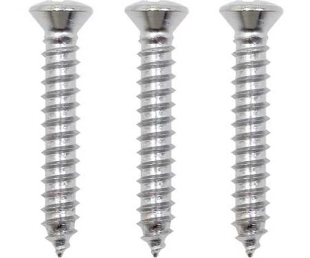 Disco Chrome Sheet Metal Screws 8 x 1" #6 Hd Phil Oval Hd 6402