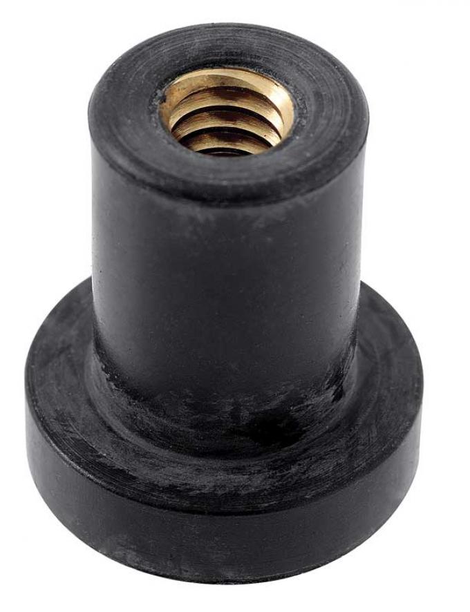 Disco Black Rubber Well Nuts 10-24 Screw 3/8" Hole Size 15953