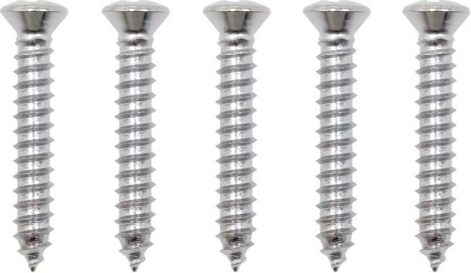 Disco Chrome Sheet Metal Screws 8 x 1" #6 Hd Phil Oval Hd 6402