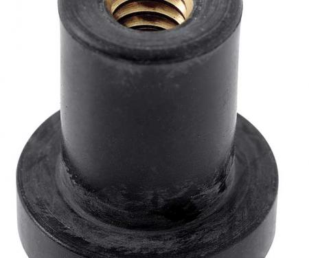 Disco Black Rubber Well Nuts 10-24 Screw 3/8" Hole Size 15953
